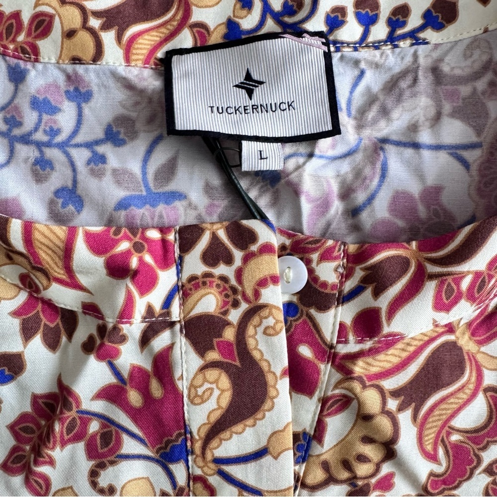 NWT Tuckernuck sun-drenched Porto Jessa romper sz Lg cottagecore coastal grandma - Picture 5 of 12